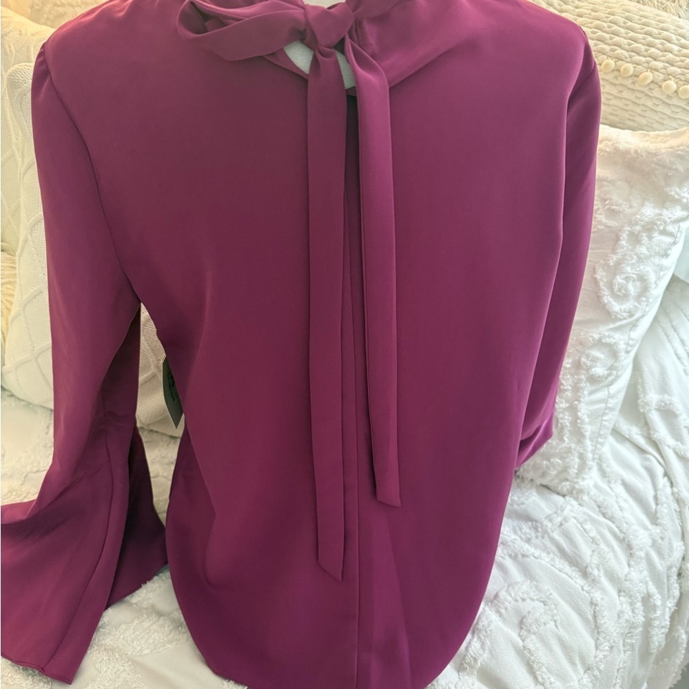 Halston Heritage Magenta Blouse - Picture 5 of 11
